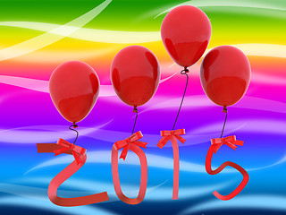 Image showing New Year Represents Two Thousand Fifteen And 2015