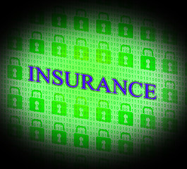 Image showing Insurance Online Represents World Wide Web And Searching