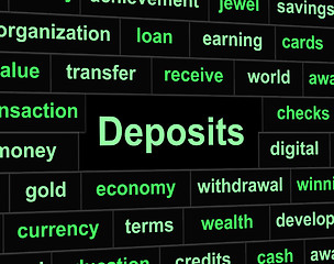 Image showing Deposits Deposit Represents Part Payment And Advance
