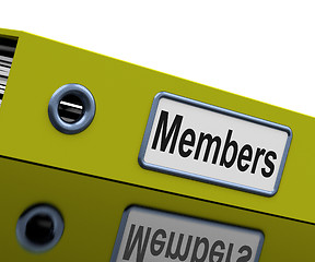 Image showing File Members Means Join Us And Admission