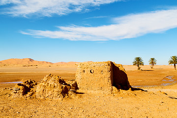Image showing sahara      africa in  contruction and  historical village 