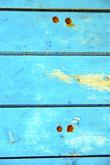 Image showing dirty stripped paint in  blue  
