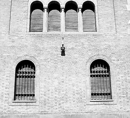 Image showing in europe italy milan old architecture and venetian blind wall