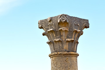 Image showing  column in the africa  history and nature