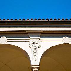 Image showing abstract old column in the  country  of europe italy and marble 