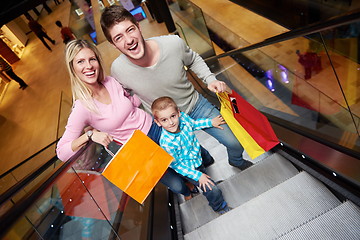 Image showing family in shopping mall