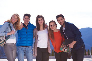 Image showing happy students group