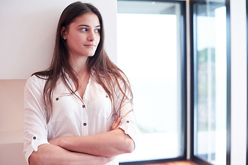 Image showing woman at home