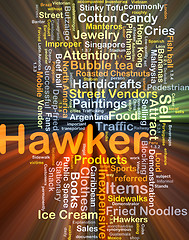 Image showing Hawker background concept glowing