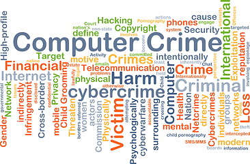 Image showing Computer crime background concept