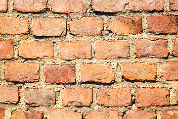 Image showing brick in  italy old wall and   the 
