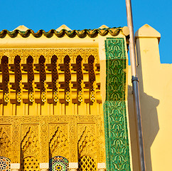 Image showing line in morocco africa old tile and colorated floor ceramic abst