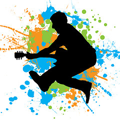 Image showing guitar jump