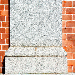 Image showing brick in  italy old wall and texture material the background