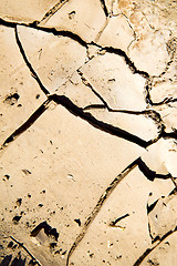 Image showing brown dry sand in   and abstract