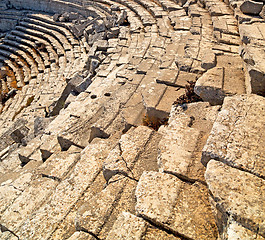 Image showing the old  temple and theatre in termessos antalya turkey asia sky