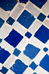 Image showing line in morocco africa old tile and colorated floor ceramic abst