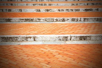 Image showing step   brick in  italy old wall and texture material the backgro