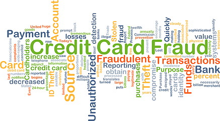 Image showing Credit card fraud background concept