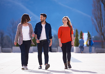 Image showing happy students group