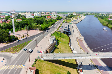 Image showing View on historical center of Tyumen. Russia