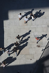 Image showing EUROPE PORTUGAL PORTO PEOPLE SHADOW