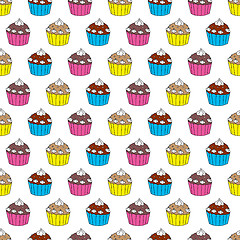 Image showing Cupcakes pattern