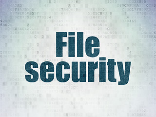 Image showing Security concept: File Security on Digital Paper background