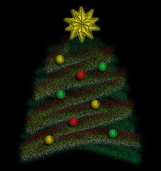 Image showing Abstract Christmas Tree
