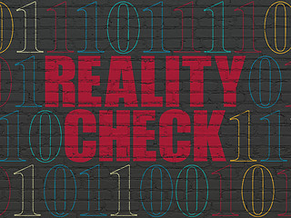 Image showing Business concept: Reality Check on wall background