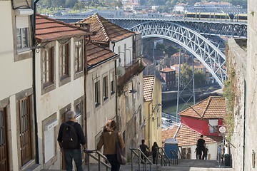 Image showing EUROPE PORTUGAL PORTO RIBEIRA OLD TOWN DOURO RIVER