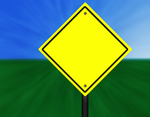 Image showing Blank Graphic Street Sign