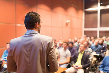 Image showing Speaker at Business Conference and Presentation.