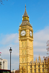 Image showing london big ben   old construction england  aged city