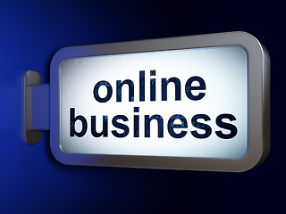 Image showing Business concept: Online Business on billboard background