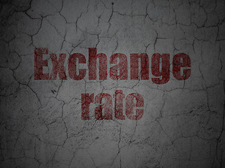 Image showing Money concept: Exchange Rate on grunge wall background