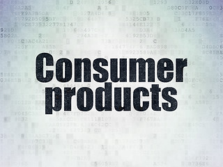 Image showing Finance concept: Consumer Products on Digital Paper background