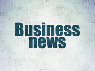 Image showing News concept: Business News on Digital Paper background