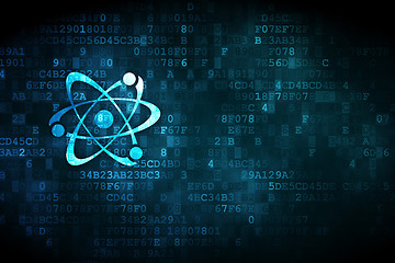 Image showing Science concept: Molecule on digital background