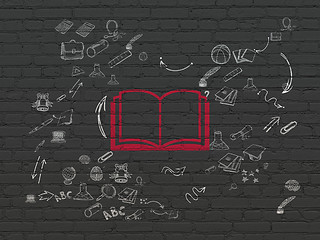 Image showing Learning concept: Book on wall background