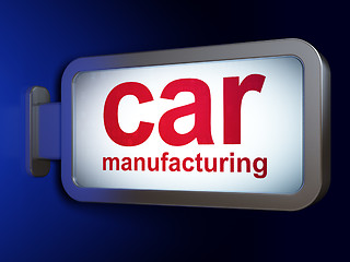 Image showing Industry concept: Car Manufacturing on billboard background