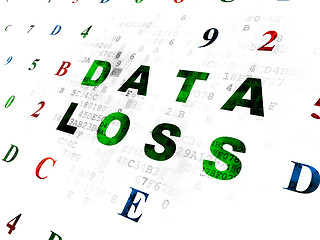 Image showing Data concept: Data Loss on Digital background