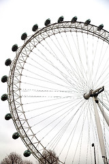Image showing london eye in the clouds