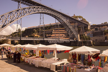 Image showing EUROPE PORTUGAL PORTO RIBEIRA OLD TOWN DOURO RIVER