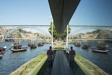 Image showing EUROPE PORTUGAL PORTO RIBEIRA OLD TOWN DOURO RIVER