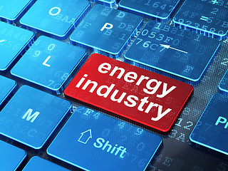 Image showing Industry concept: Energy Industry on computer keyboard background