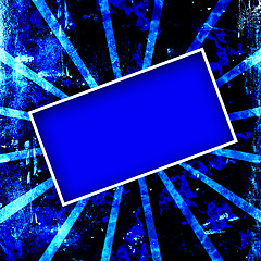 Image showing Blue Grunge Frame