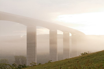 Image showing Viaduct at sunrise