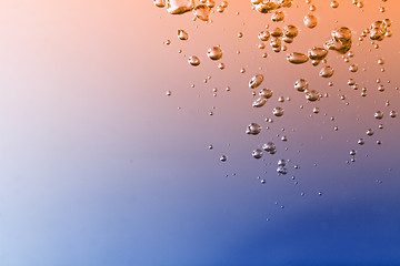 Image showing Air bubbles in the water