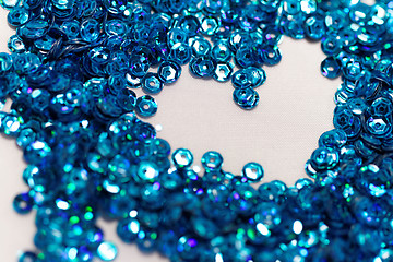 Image showing Blue sequin